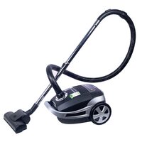 Професионална прахосмукачка с торба Hausberg HB-2875NG, 2400 W, ниво на шума 70 dB, капацитет 4 л, въздушен филтър Hepa с 5 нива, дължина на кабела 5 м, светодиоден дисплей, устойчив маркуч, черен/сребрист