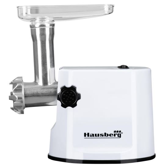 Masina de tocat carne Hausberg HB-3415AB,1000 W, 1Kg/min, Alb