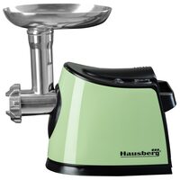 Masina de tocat carne HAUSBERG HB-3440V, 1600 W, capacitate 1kg/min, functie inversa, accesorii, Verde