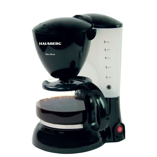 Filtru de cafea Hausberg HB-3650, 600 ml, 650 - 800 W, Negru
