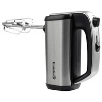 Mixer de Mana HAUSBERG HB-4201NG, 5 viteze, Motor din cupru, 250W-400W, Carcasa Inox, Negru