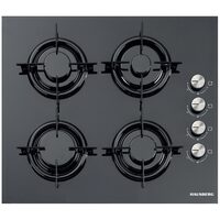 Plita incorporabila Hausberg HB-563, Gaz, 4 arzatoare, Negru