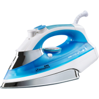 Ютия Hausberg HB-7806BL, керамична гладеща плоча, пароструйка 16.7g/min, вертикална пара 25g/min, система против капене, система за самопочистване 2200W