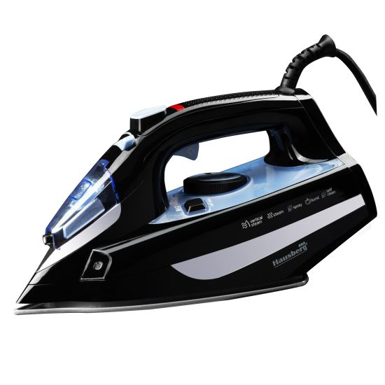 Ютия Hausberg HB-7842BL, Керамичен резервоар за вода 300 мл 2200 W, Син/Черен