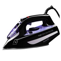 Ютия HAUSBERG HB-7842MV, 2300W, резервоар за вода 300 мл, пара 18 г/мин, керамична гладеща плоча, самопочистваща се, пръскане, лилава