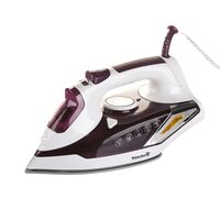 Ютия Hausberg HB-7880MV, 2300W, Гладеща плоча с керамично покритие, резервоар за вода 400 мл, бяло-лилаво