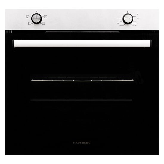 Фурна за вграждане Hausberg HB-8051IN, Електрическа, Мощност 2000 W, 76 л, 4 Функции, Клас А, Черна/Неръждаема стомана