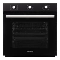 Cuptor incorporabil Hausberg HB-8053NG, Electric, Putere 2225 W, 71 l, 8 Functii, Ventilatie, Timer, Clasa A, Negru