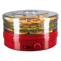 Deshidrator de alimente electric Hausberg HB-810RS ,Termostatul reglabil ,Putere 250 W, motor cupru, rosu