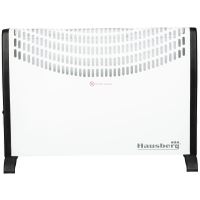 Convector electric podea/perete Hausberg HB 8191, 2000 W, 3 nivele de putere, termostat reglabil