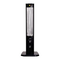 Radiator Electric Hausberg HB-8560, 2300W, Termostat Reglabil, Lampa de semnalizare pentru 3 pozitii, Negru