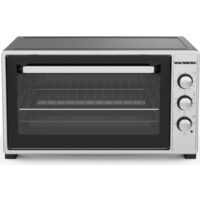 Cuptor electric Hausberg HB-9250NG, Capacitate 55 Litri, Putere 1400 W, Termostat, Gri/Negru