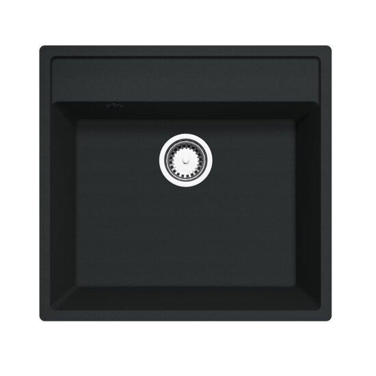 Chiuveta bucatarie Hausberg Ella HBC-9401, compozit, negru, 53 x 50 cm
