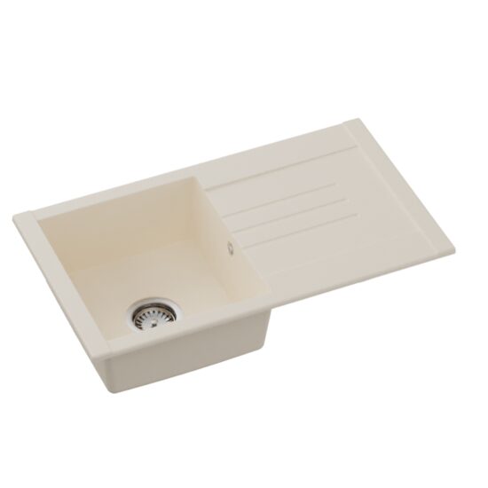 Chiuveta bucatarie Hausberg Mada HBC-9800, compozit, bej, 76 x 44 cm