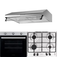 Pachet incorporabil Hausberg Cuptor electric HB-8053IN, Clasa A, 71L, 2225W, Negru/Inox, Plita Incorporabila HB-555, 4 arzatoare, Gaz, Inox, Hota incorporabila decorativa HB-1220, Putere de absorbtie 450 m3/h, 2 motoare, 60 cm, Inox