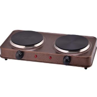 Plita electrica Ertone MN200MR, 1500W, 2 arzatoare, Maro