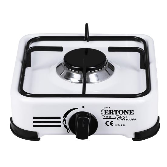 Minigaz emailat, Ertone MN206A, , 1 arzator, aprindere automata, alb