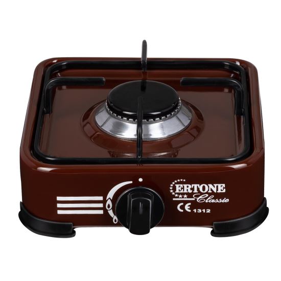 Minigaz emailat, Ertone MN206M, , 1 arzator, aprindere automata, maro