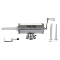 Aparat cu sprit pentru prepararea carnatilor, capacitate 2.5 Kg, aluminiu inoxidabil, Argintiu