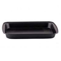 Tava dreptunghiulara pentru copt, Ertone ERT-MN 563B, anti-aderenta, 35,5x24x4 cm, Negru