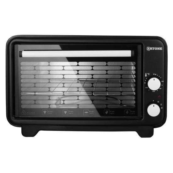 Cuptor electric Ertone MN9135NG, 36L, 1420W, Termostat, 2 Tavi, Negru