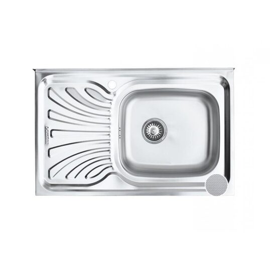 Chiuveta Freddo SN9001D, pentru masca, cuva dreapta, anticalcar, 80x50cm, Inox