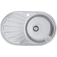 Chiuveta Freddo SN9001S, pentru masca, cuva stanga, anticalcar, 80x50cm, Inox