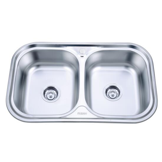 Chiuveta bucatarie Freddo SN9031,78x39x48 cm, adancime 18 cm, pentru blat, finisaj anticalcar, inox