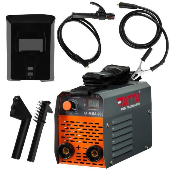 Aparat de sudura Tatta TA-MMA-200, putere absorbita 7.1 kVA, eficienta85%, electrod 1.6-3.2 mm, accesorii incluse