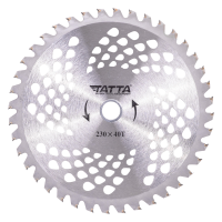 Disc motocoasa circular Tatta TT-1001, dinti vidia, 230x40T, pentru iarba