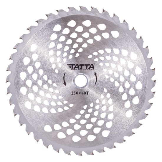 Disc motocoasa circular Tatta TT-1002, dinti vidia, 250x40T, pentru iarba