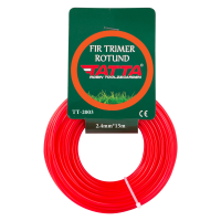 Fir patrat din nylon pentru trimmer TATTA TT-2003, grosime 2.4mm, lungime 15m