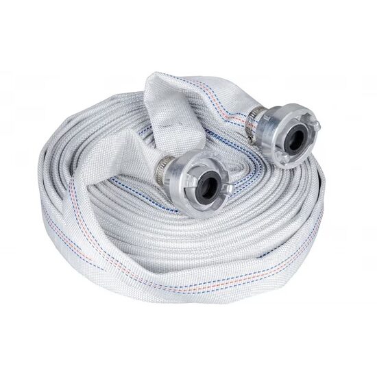 Furtun pentru refulare TATTA TT-C2015, diametru 1”, rola 20m cu mufe cuplare metalice, interior si exterior acoperit cu PVC