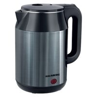 Cana electrica fierbator HAUSBERG HB-3623BL, 1500 - 1800W, capacitate 2.2L, oprire automata, indicator luminous, Bleu-Negru