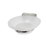 Suport metalic cu Savoniera de Sticla, cromat