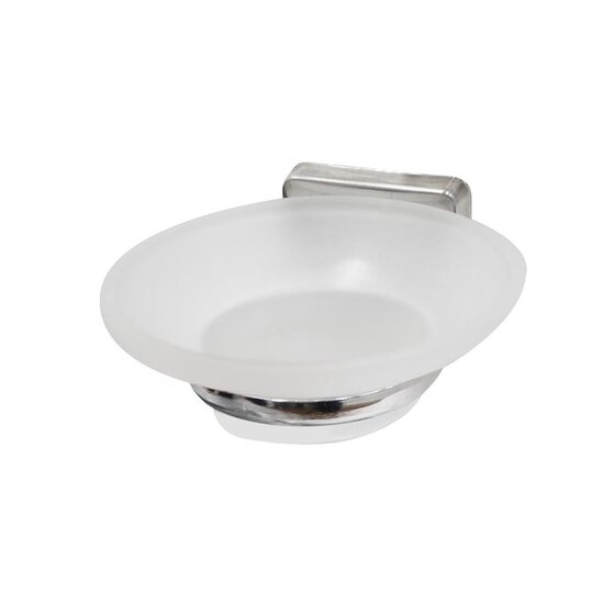 Suport metalic cu Savoniera de Sticla, cromat