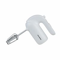 Mixer de mana HAUSBERG HB-4215AB, 250W, 5 viteze, Nivel zgomot 85 dB, Accesorii incluse, Alb