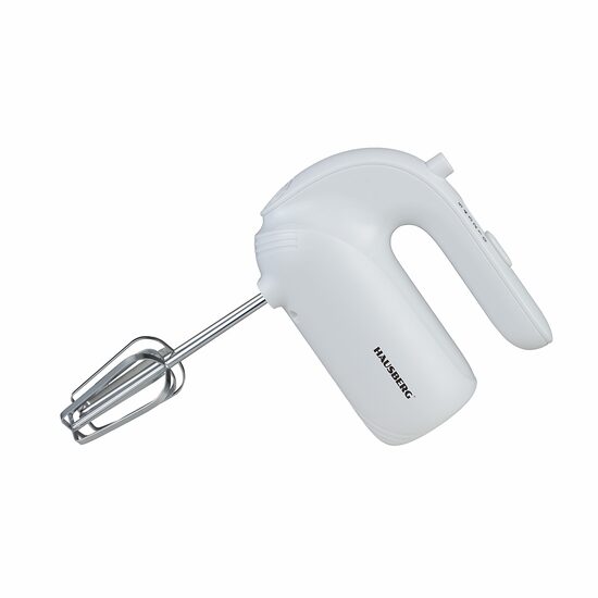Ръчен миксер HAUSBERG HB-4215AB, 250W, 5 скорости, Ниво на шум 85 dB, Включени аксесоари, Бял
