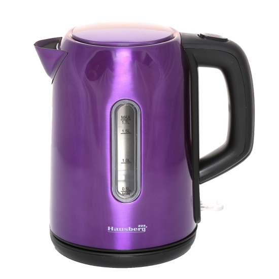 Cana fierbator Hausberg HB-3608Mv, 2200 W, 1.7 l, Inox, MOV