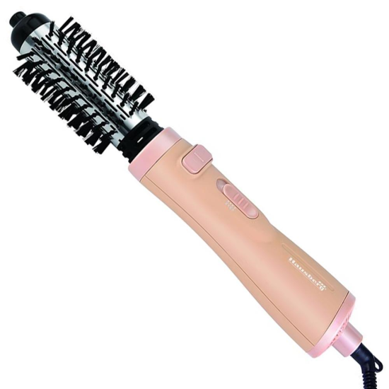 Perie rotativa Hausberg HB-191AU, 900 W, 2 Viteze, 2 Setari temperatura, Negru/Auriu