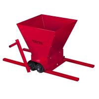 Zdrobitor de struguri manual Tatta TZ1802RS, Metalic, 300 Kg/h, cuva detasabila 20 L, Rosu