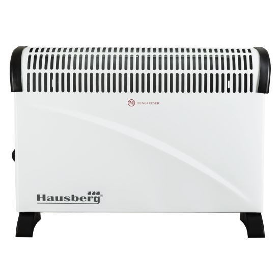 Convector electric Hausberg HB 8201, 2000 W, 3 nivele de putere, termostat reglabil, functie turbo