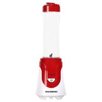 Blender smoothie HAUSBERG HB-7676RS, multifunctional, 300W, cu recipient 600ml, Rosu