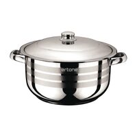 Oala inox cu capac metalic Ertone MN-536, 26 cm, 8.5L