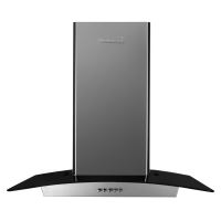 Декоративен аспиратор за вграждане Hausberg HB 1265, Всмукателна мощност 650 m3/h, 1 мотор, 60 см, Неръждаема стомана/Стъкло