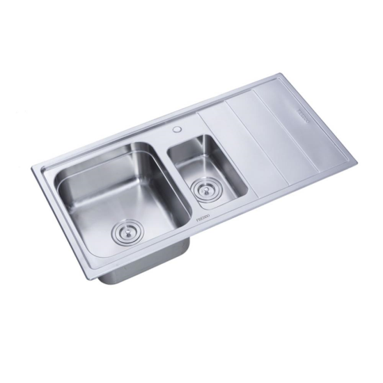 Chiuveta Freddo SN9012S, 2 Cuve stanga, Anticalcar, Inox, 97*50cm