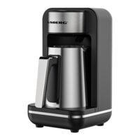 Aparat pentru preparat cafea turceasca HAUSBERG HB-3821IN, 400-500W, 250ml, protective supraincalzire, termostat, Inox-Negru
