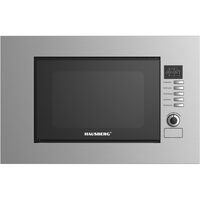 Cuptor cu microunde incorporabil HAUSBERG HB-8065IN, 20 litri, Putere: 230V, 50Hz, 700W, 900W putere grill, 1200W putere de intrare, 6 nivele de putere, 8 programe automate, control mecanic, decongelare, timer, sistem blocare copii, argintiu