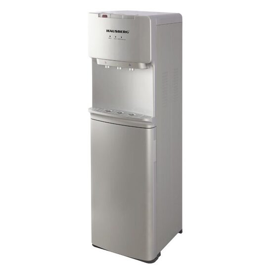 Dozator apa de podea Hausberg HB-6027GR, cu compresor, putere incalzire 550 W, putere racire 80 W, indicatoare LED pentru apa calda si rece, termostat automat, Gri
