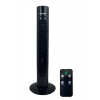 Куловен вентилатор HAUSBERG HB-5951NG с дистанционно управление, сензорен, 60W, 32 инча, 3 режима на работа, 3 скорости, черен